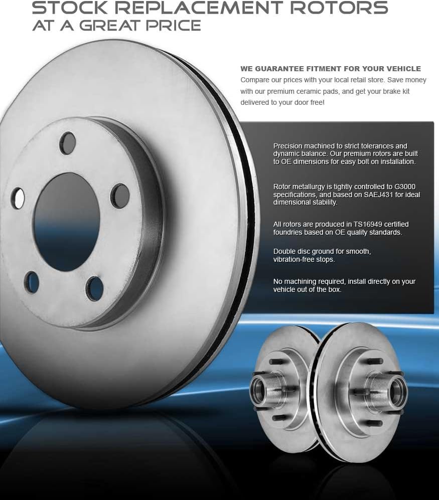 Front Brake Rotors Set U84029