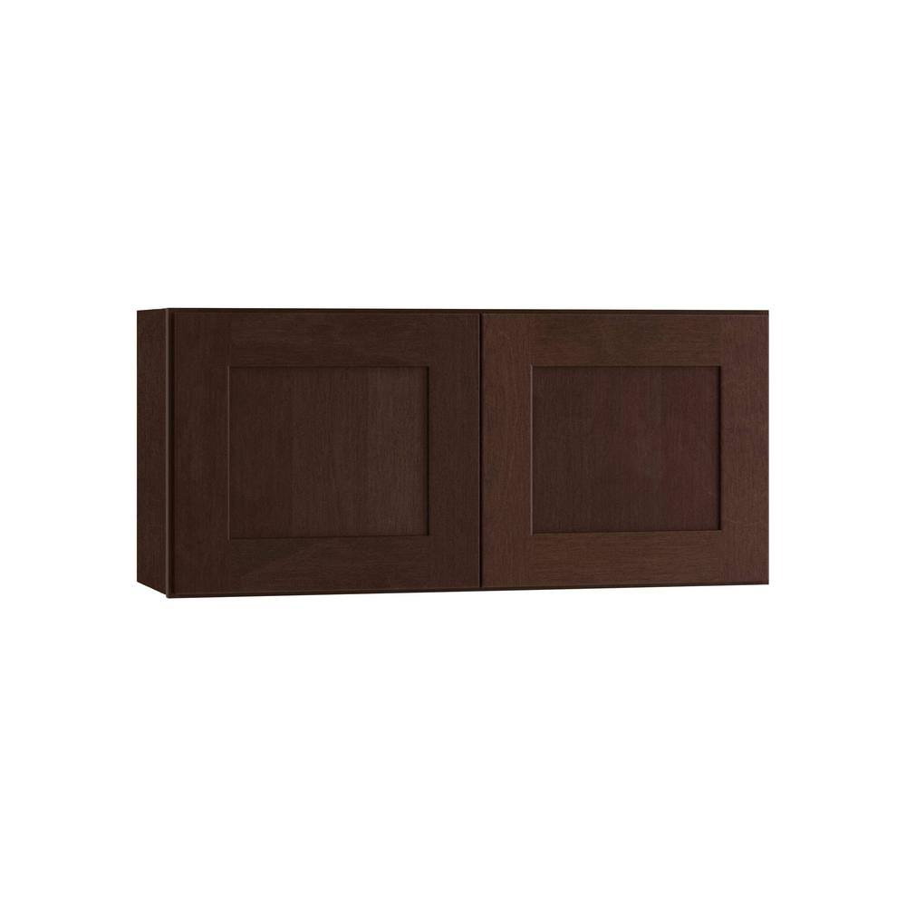 Stained Mangani Plywood Shaker Wall Kitchen Cabinet Soft Close Z3230