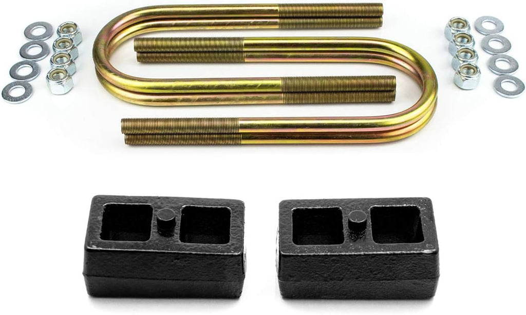 2 Rear Lift Kit For 2002-2008 Dodge Ram 1500 4X4 with Cast Steel Blocks and U-bolts K84590