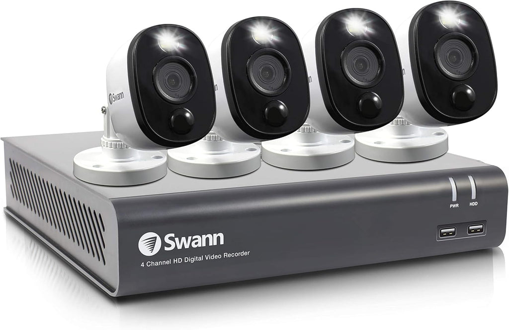 4 Channel 4 Cameras Wired 1080p Full HD CCTV Security Camera System X95624