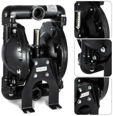 1 inch Air-Operated Double Diaphragm Pump 120PSI 35GPM Aluminum U564