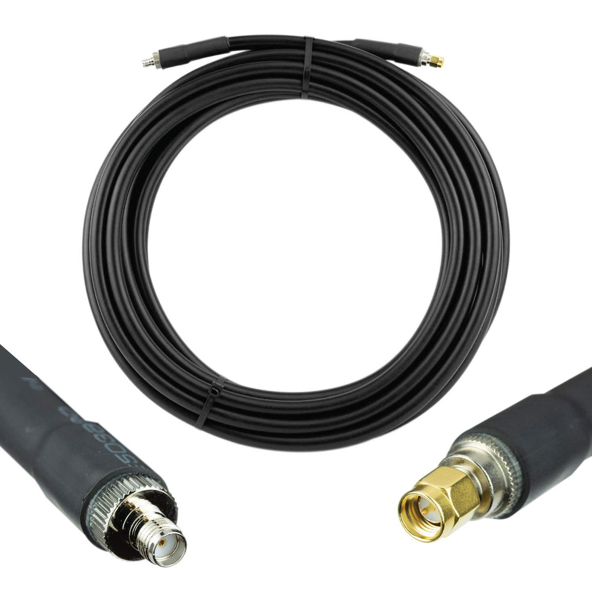 LMR®400 Equivalent Coaxial Cable 30ft SMA Male to SMA Female A814
