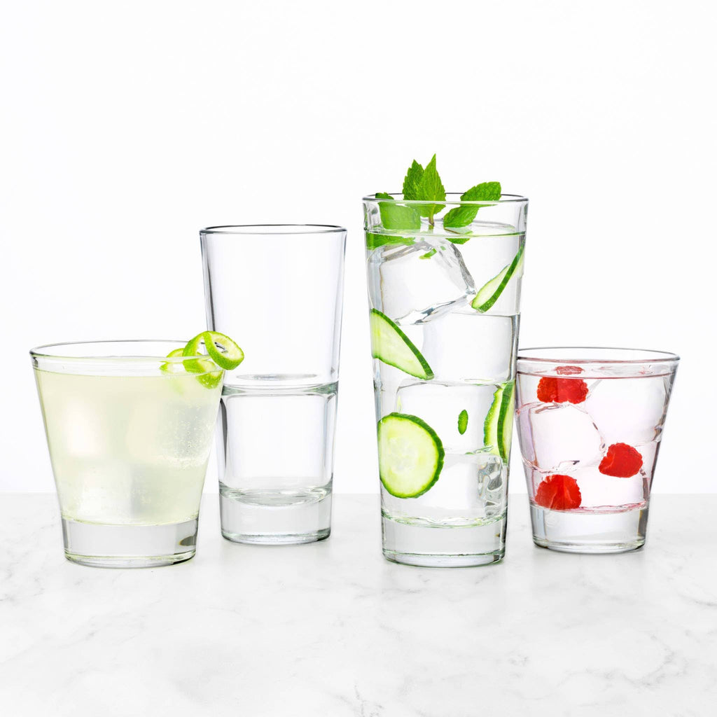 12-Ounce Set of 12 Stacking Beverage Glasses F691
