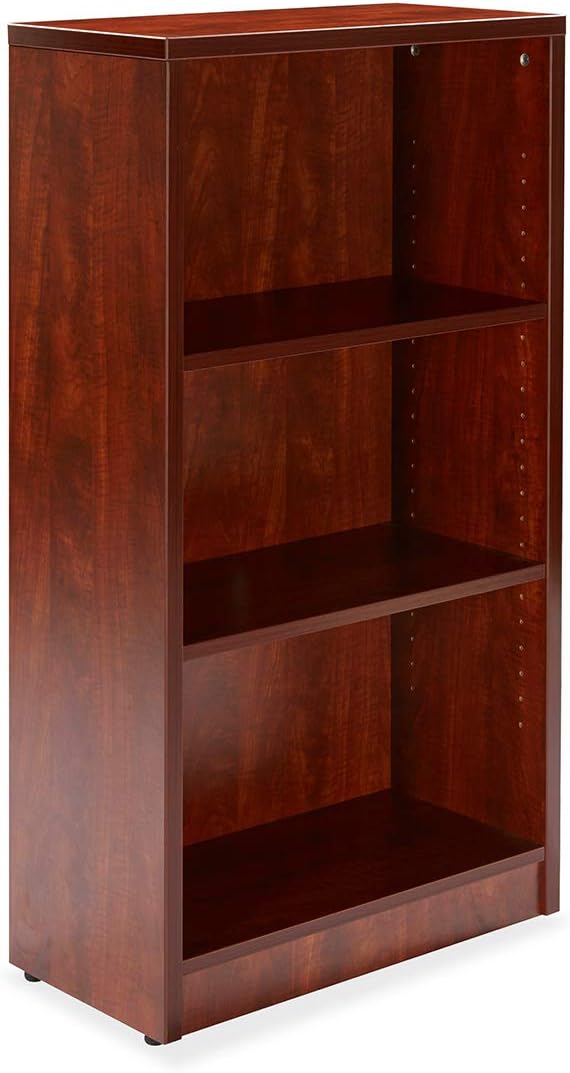 Mahogany 4 Shelf Wood Bookcase J931