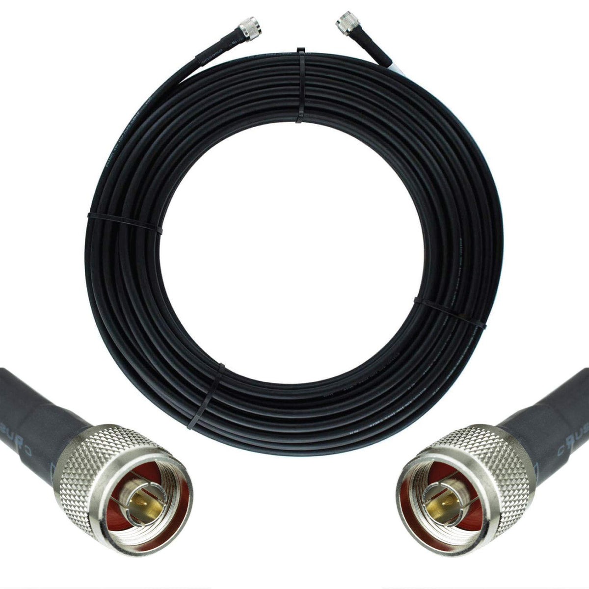 LMR®400 Equivalent Coaxial Cable 30ft SMA Male to SMA Female A814