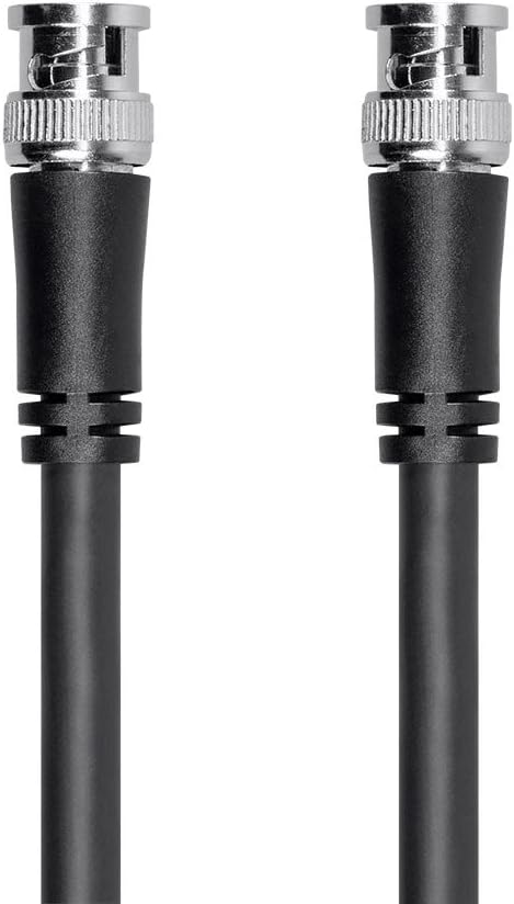 25 Feet Black RG6 BNC Cable W59302