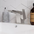 Brushed Nickel Single Hole Bathroom Faucet F198307
