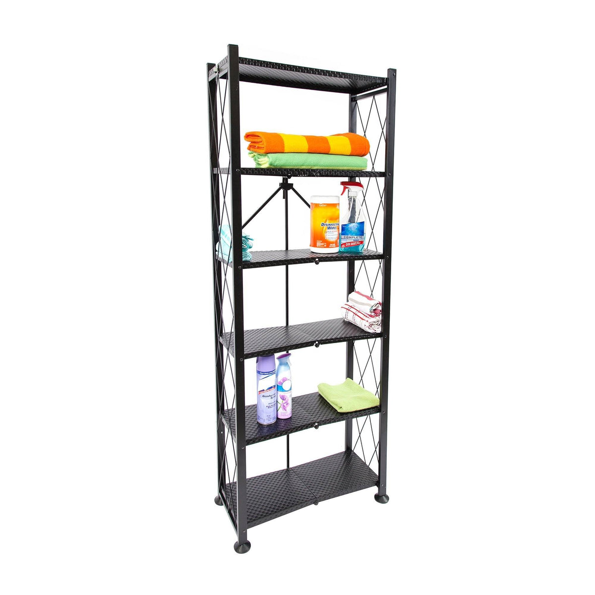 Black 6-Tier Book Shelf N220