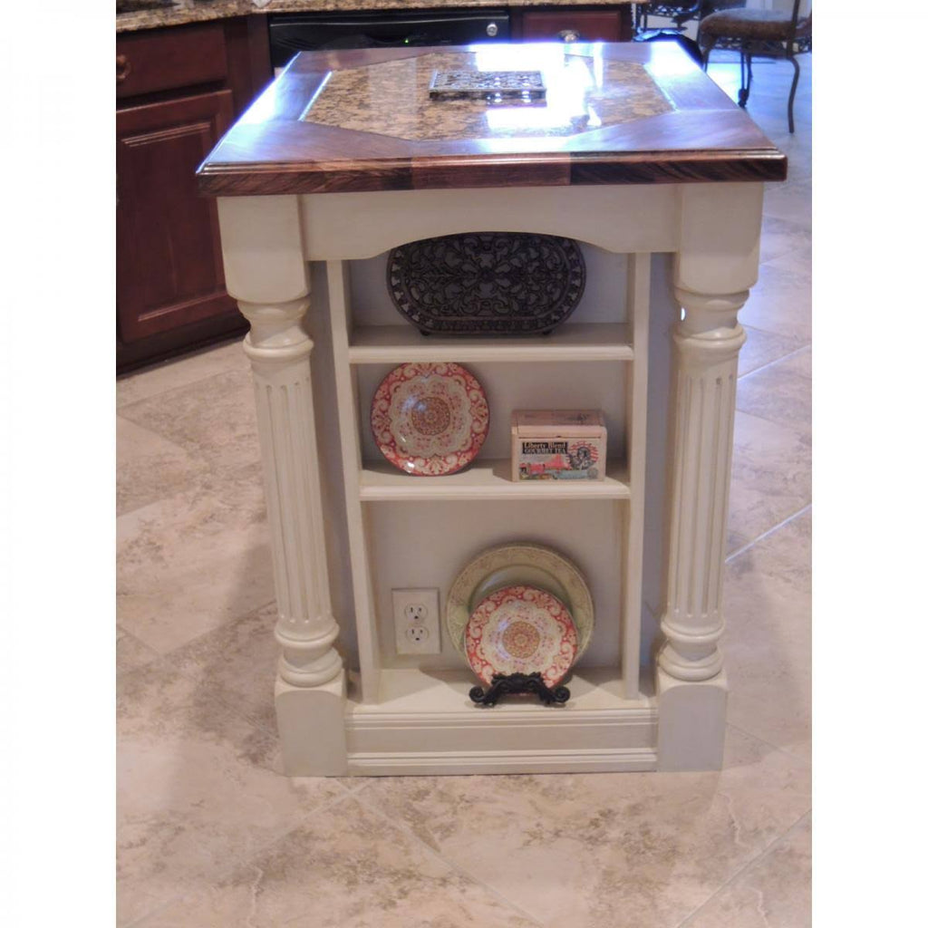 Rubberwood Fluted Cabinet Column U97780