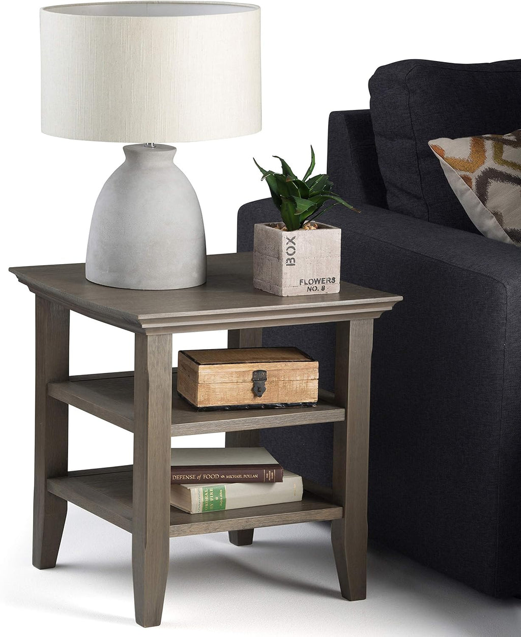 Black 19 inch End Table G834