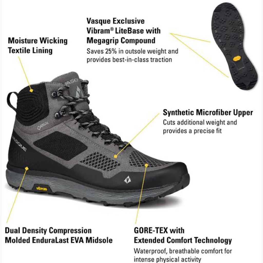Gargoyle Jet Black Hiking Boots K533
