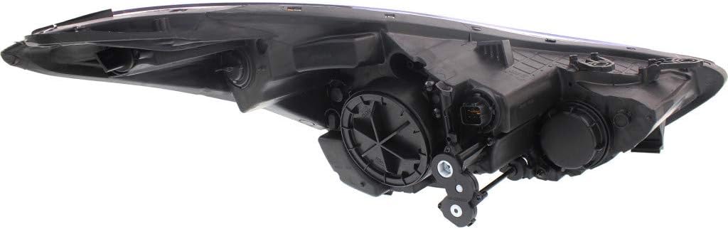 Headlight Assembly Passenger Side with Bulbs Black Housing K589