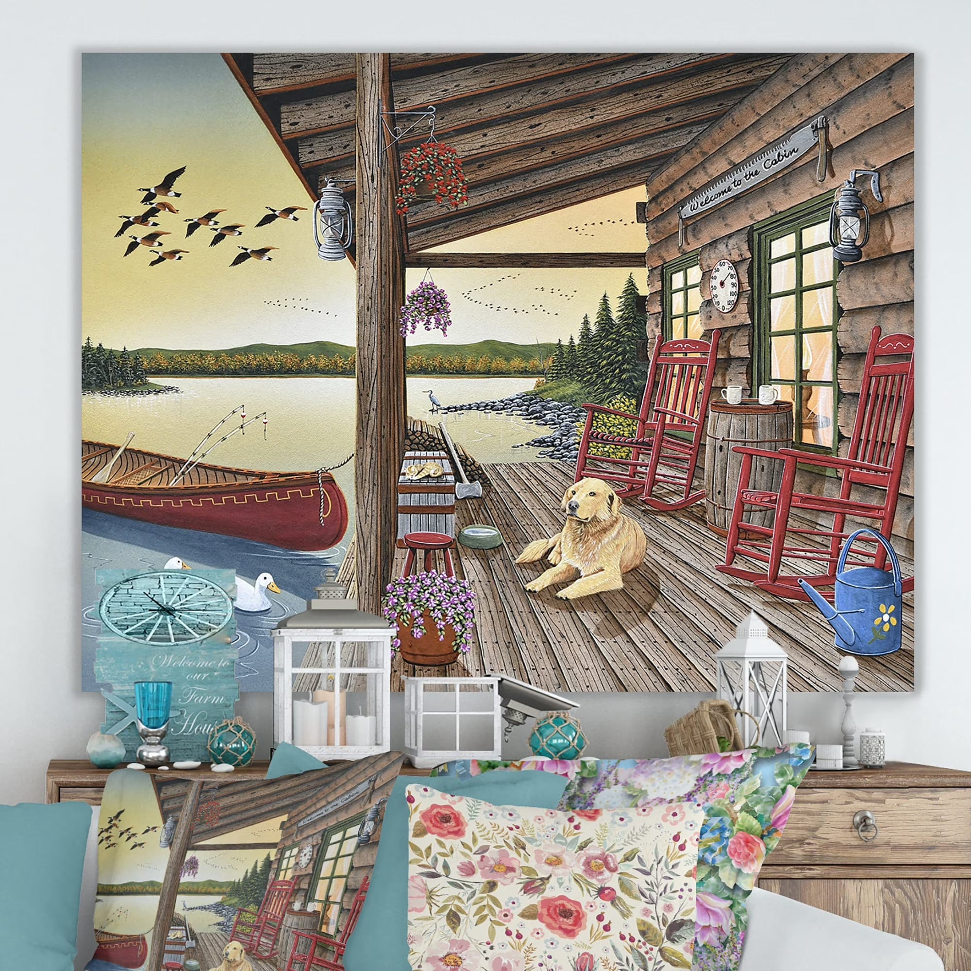 Lake House Gallery-wrapped Canvas Q5554