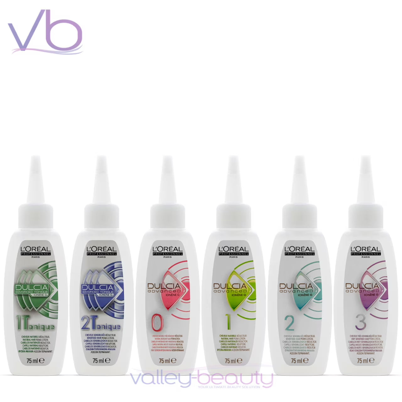 L'Oreal Professionnel Dulcia Advanced Lotions 0, 1, 2, 3, 1T, 2T (6x 75ml) G50105