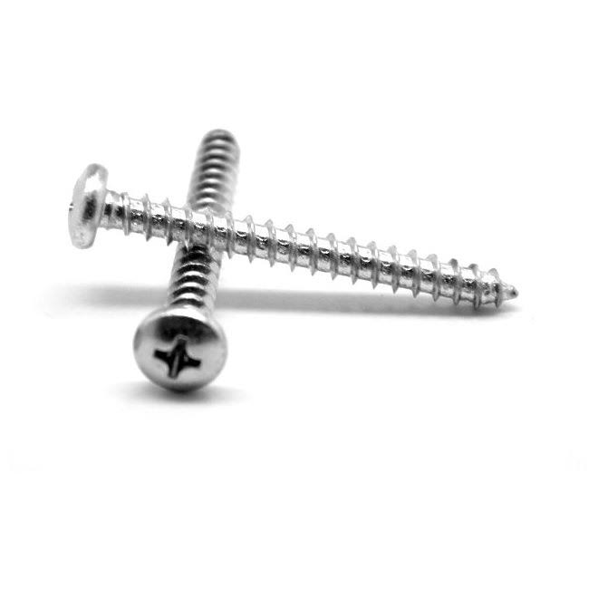 No.2-32 x 0.25 Phillips Pan Head Type AB Sheet Metal Screw, Low Carbon Steel - Zinc Plated - 10000 Piece H451379