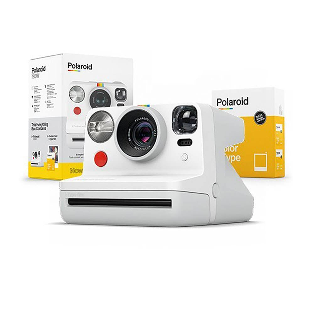 White Instant Camera with Lens S7122