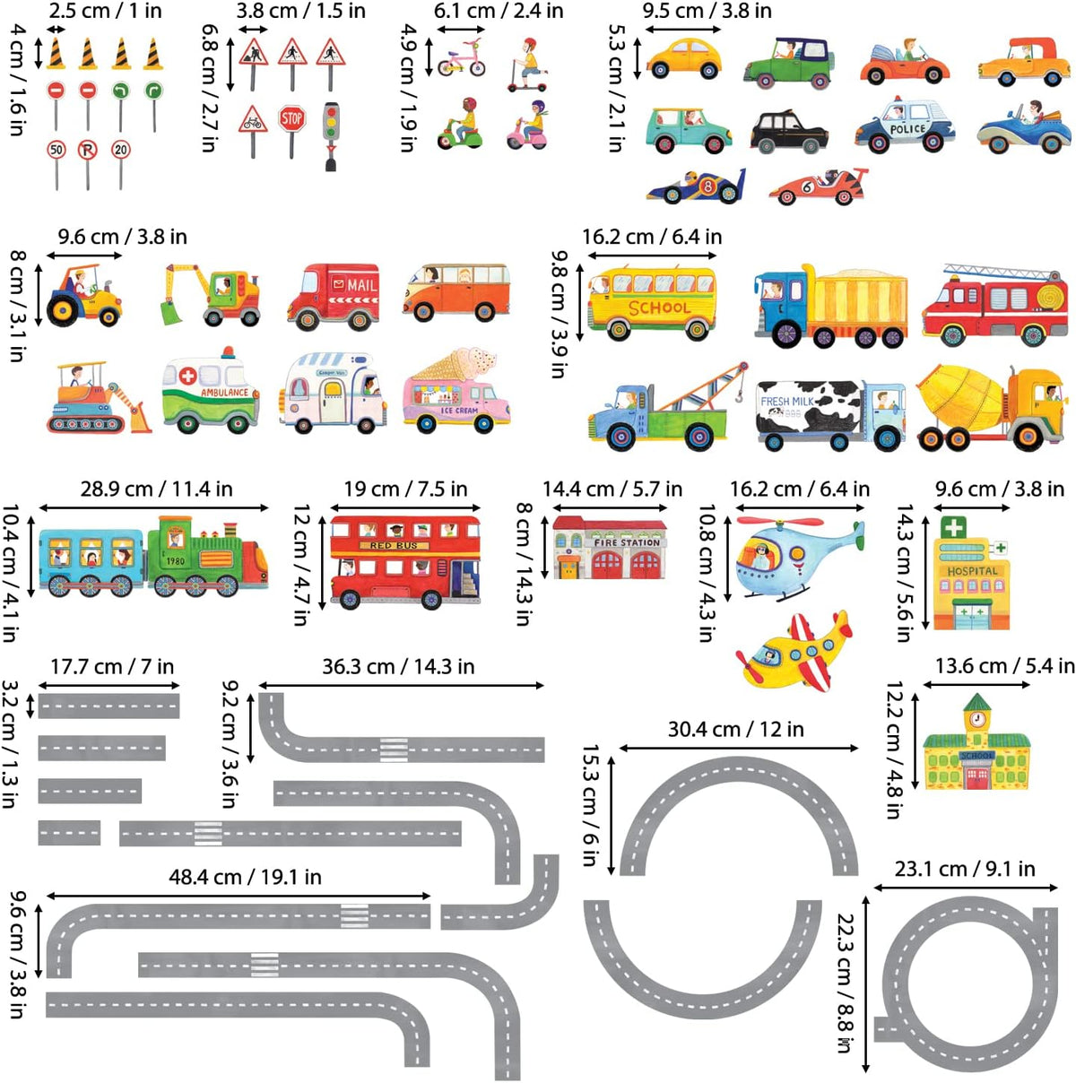 Kids Wall Stickers Peel and Stick Removable Wall Decals H86100
