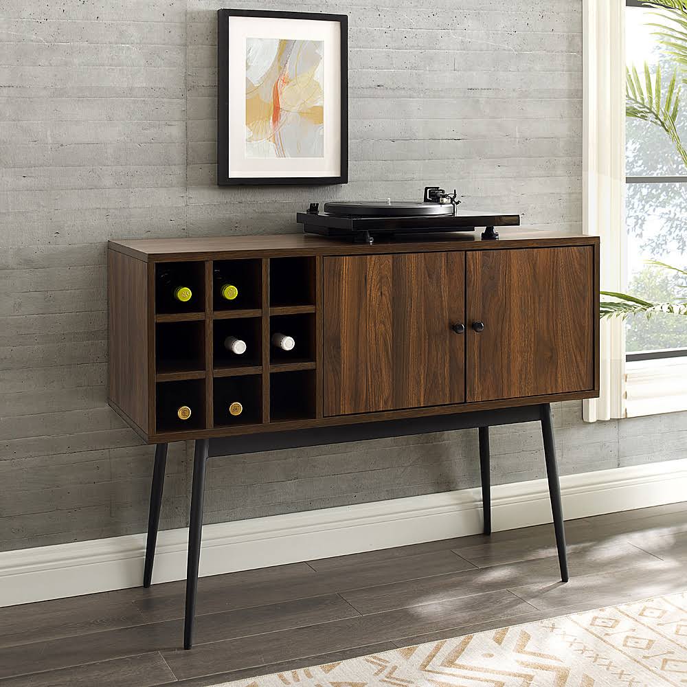 Dark Walnut Bottle Storage Bar Cabinet E2640