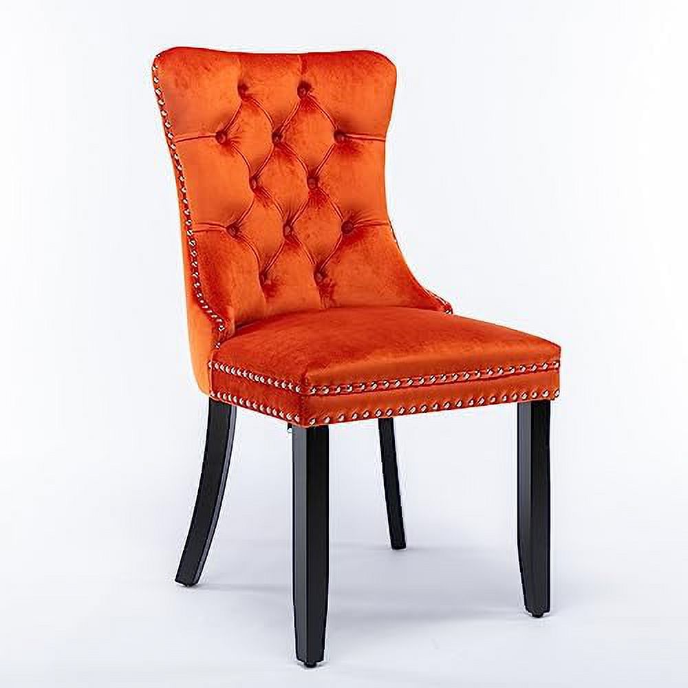 Velvet Dining Chair with Button Back B57226