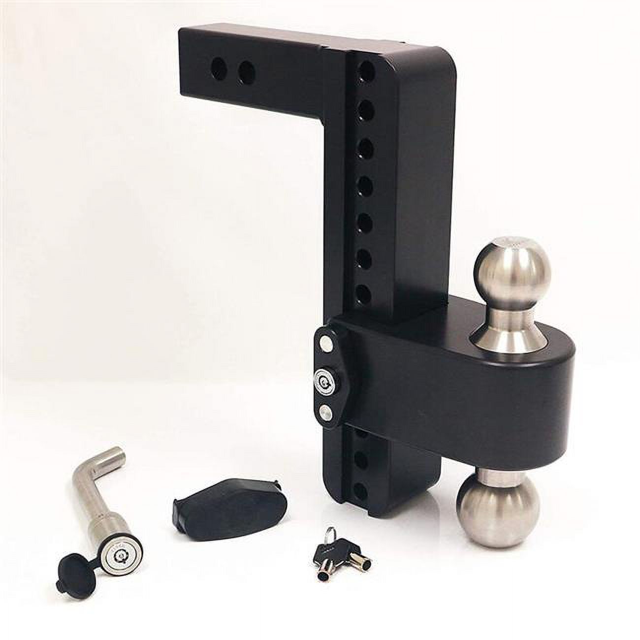 10 in. Drop Cerakoted Trailer Hitch with Stainless Steel Tow Balls for 2 in. Receiver Q921331