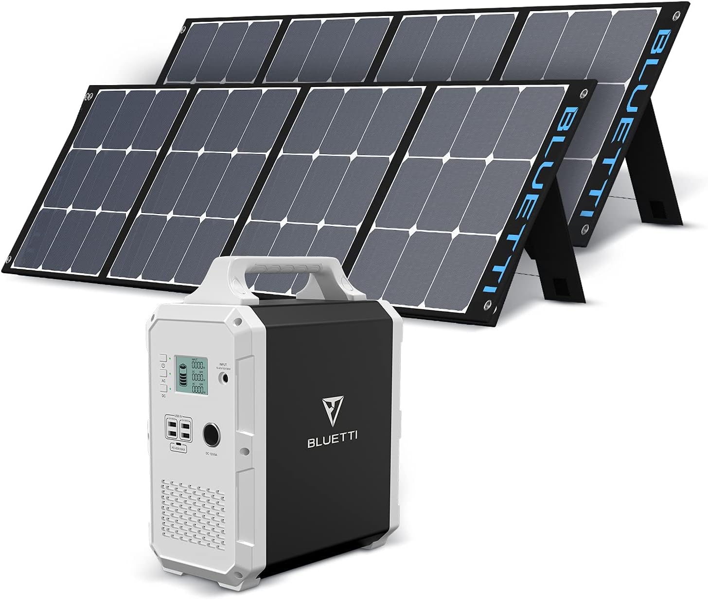Portable Power Station 1200Wh 1000W Solar Generator with 2x110V AC Outlets M88146