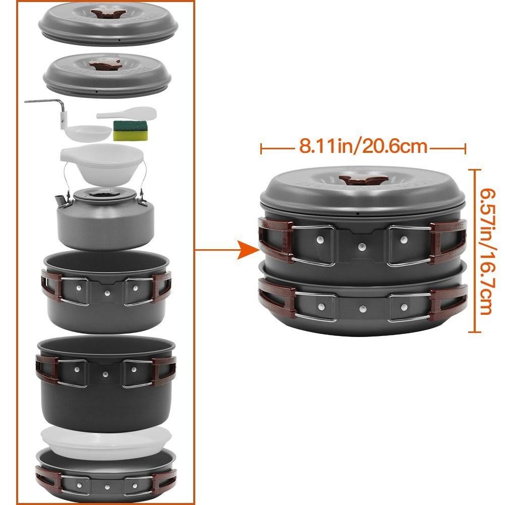 13 Piece Camping Cookware Mess Kit G800400