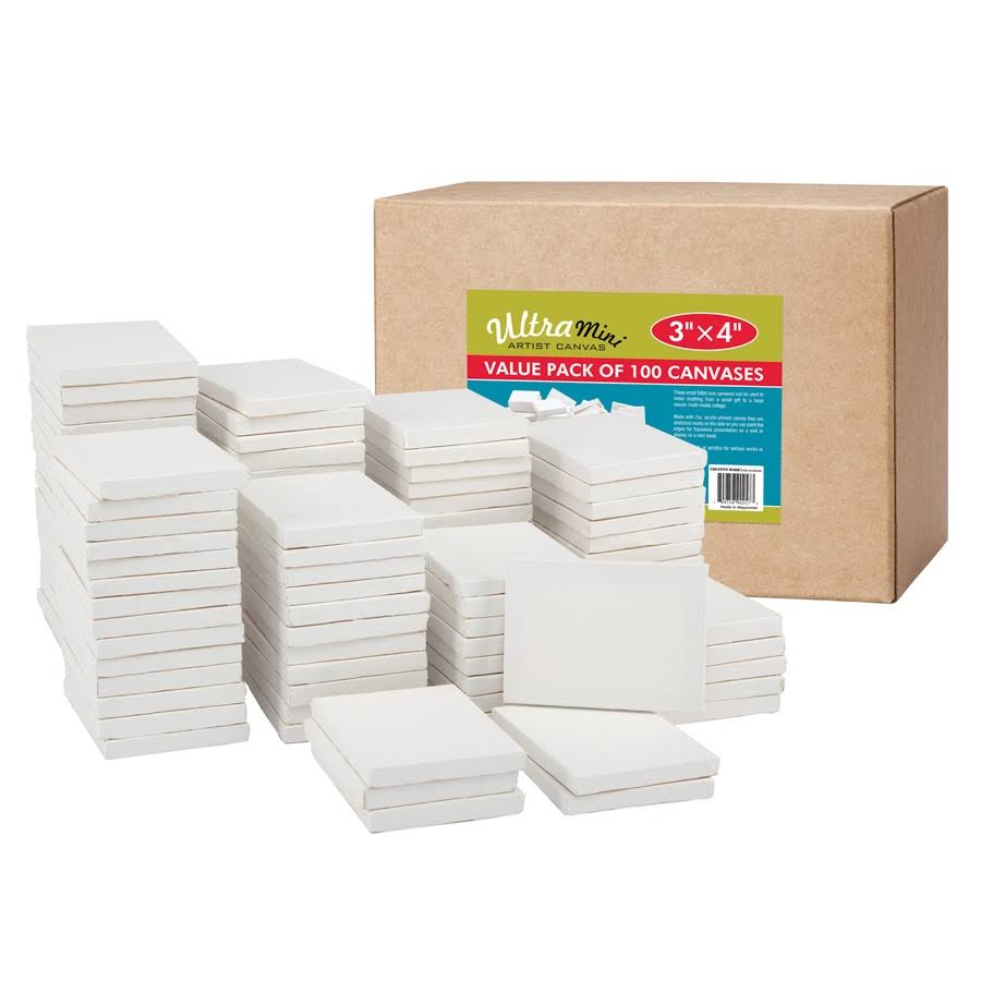 100 Ultra Mini Canvas 3 x 4 in X272