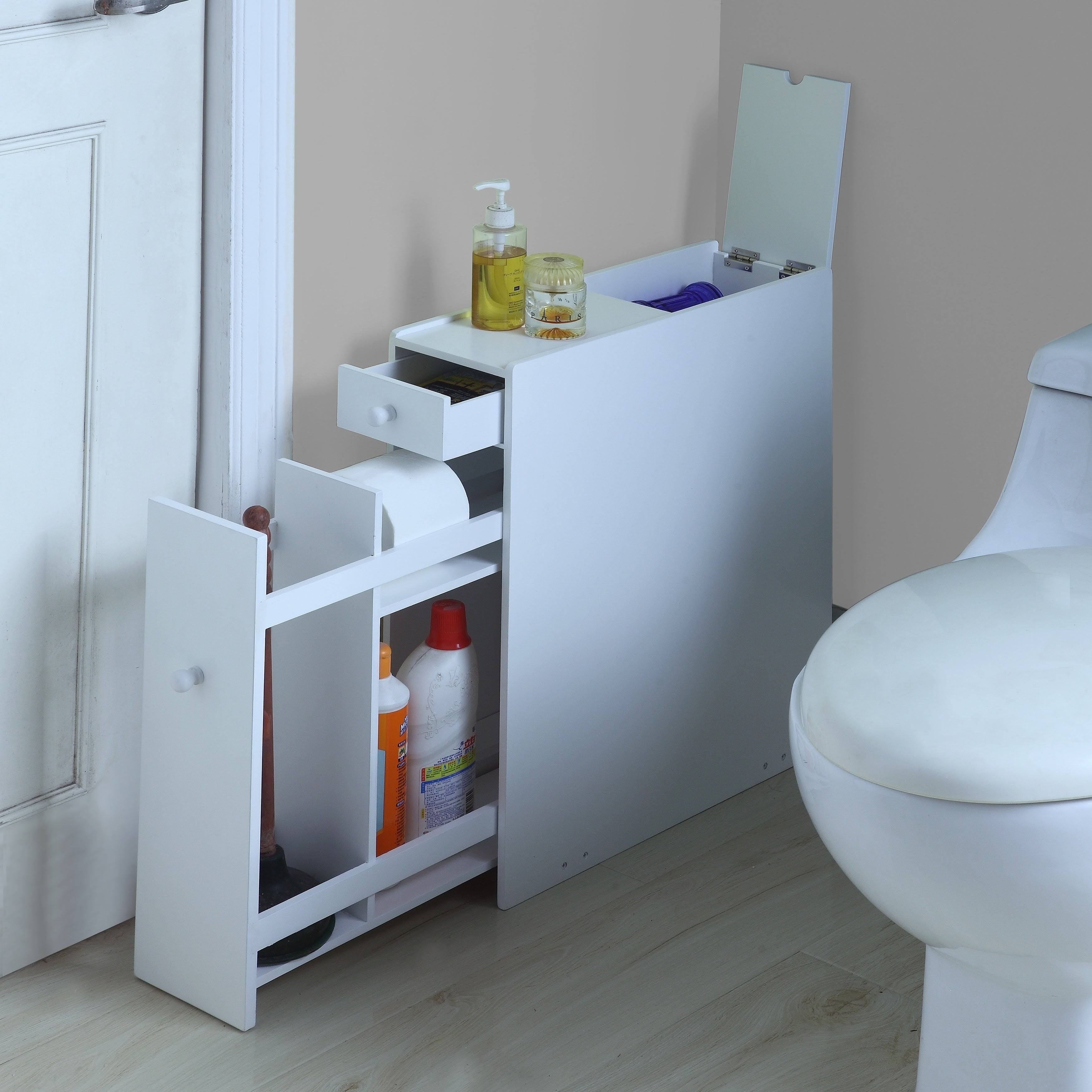Black Bathroom Floor Cabinet P692998
