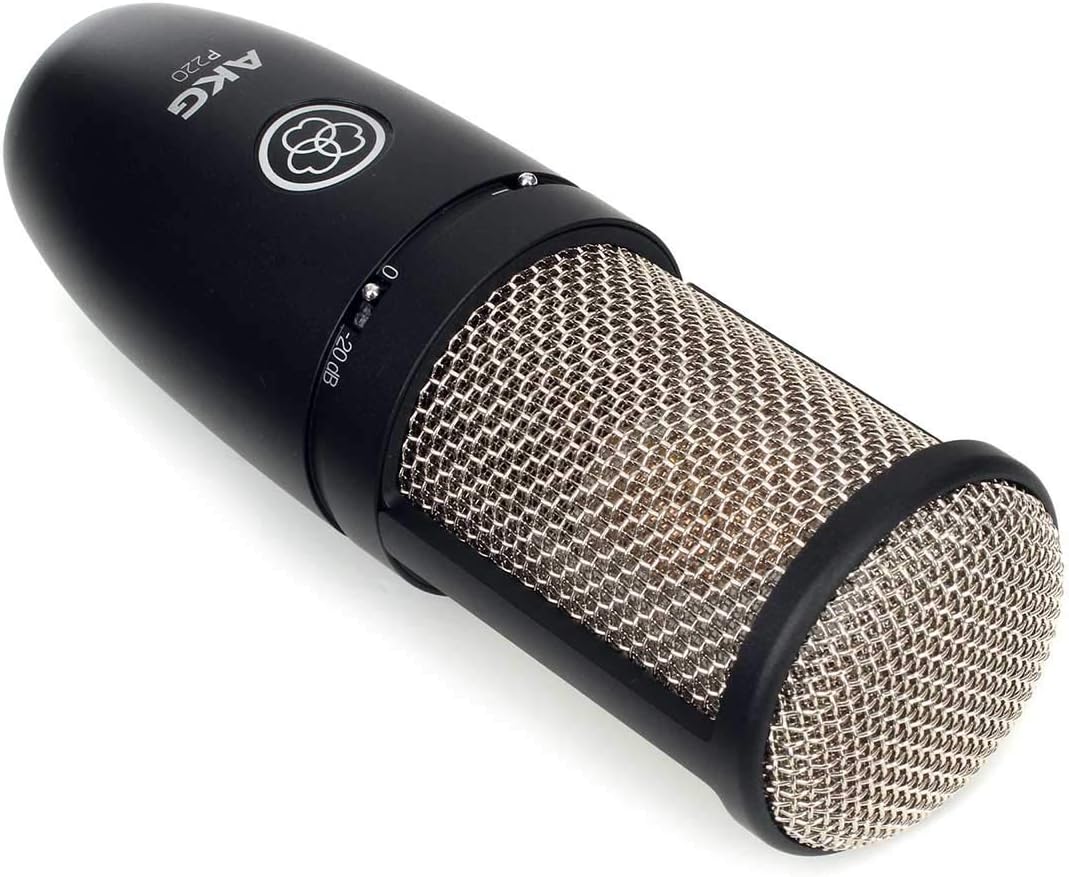 Large-Diaphragm Cardioid Condenser Microphone Bundle with XLR Cable, Pop Filter, Cable Ties and Microfiber Cloth J3206