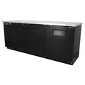 90" 3 Section Bar Refrigerator with Swinging Solid Doors F6135
