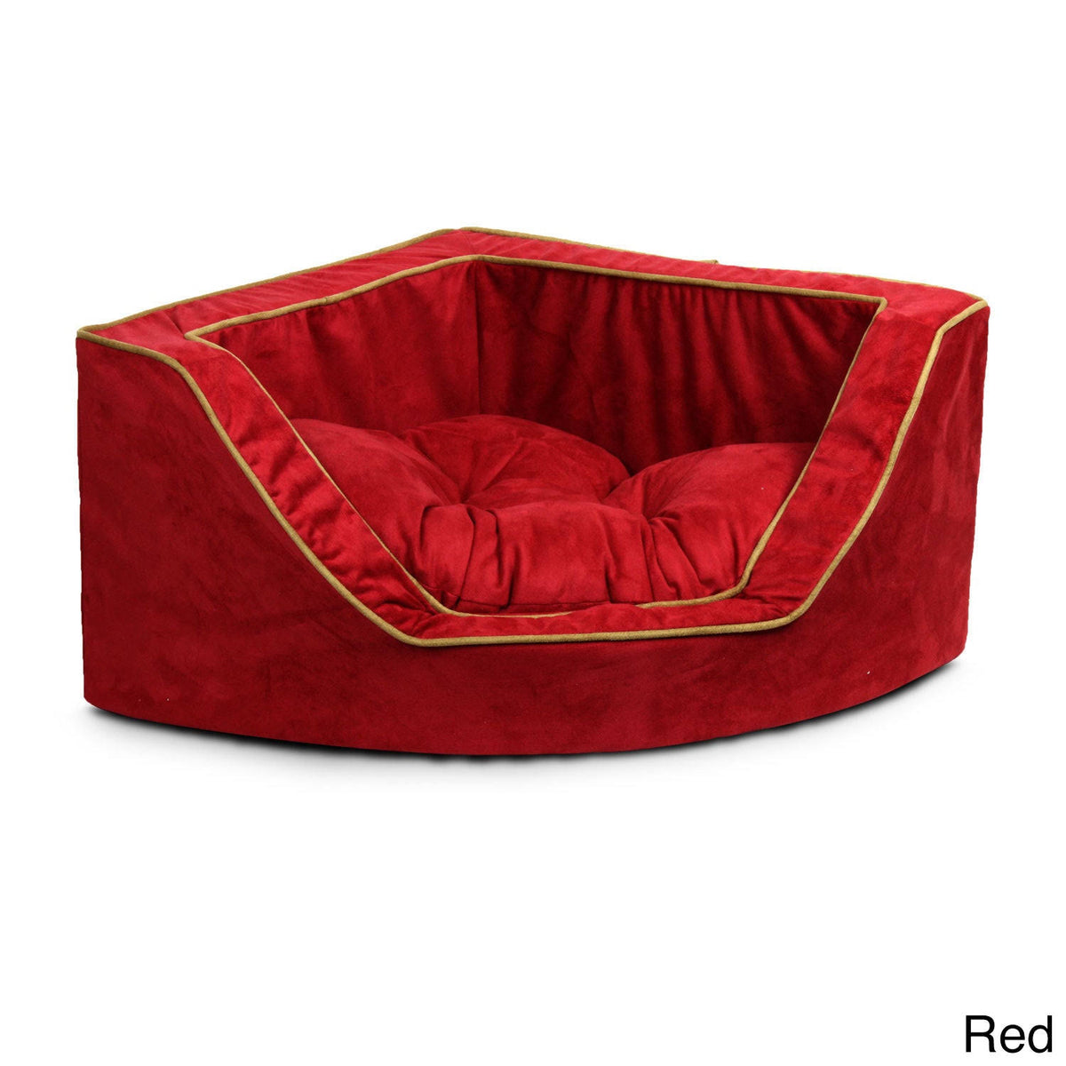 Small Red Corner Pet Bed F792