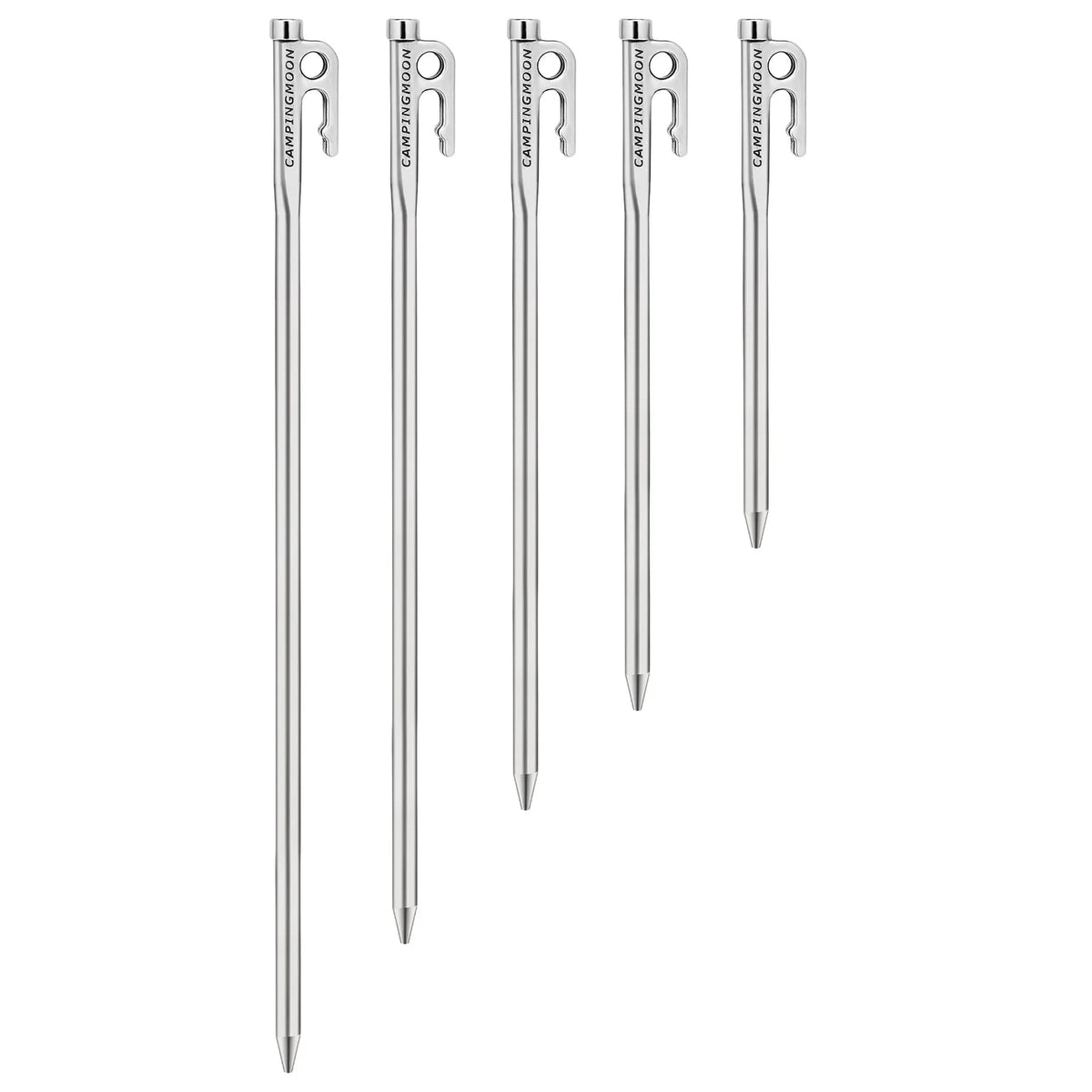Heavy Duty Steel Tent Stakes Pegs with Hook and Hole Design P5334