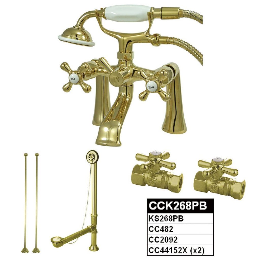 Vintage Satin Nickel Clawfoot Tub Faucet Package E755707
