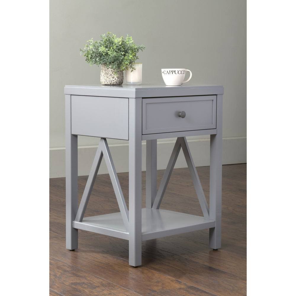Acacia Wood End Table A729