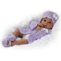 Lifelike African-American Baby Girl Doll R821