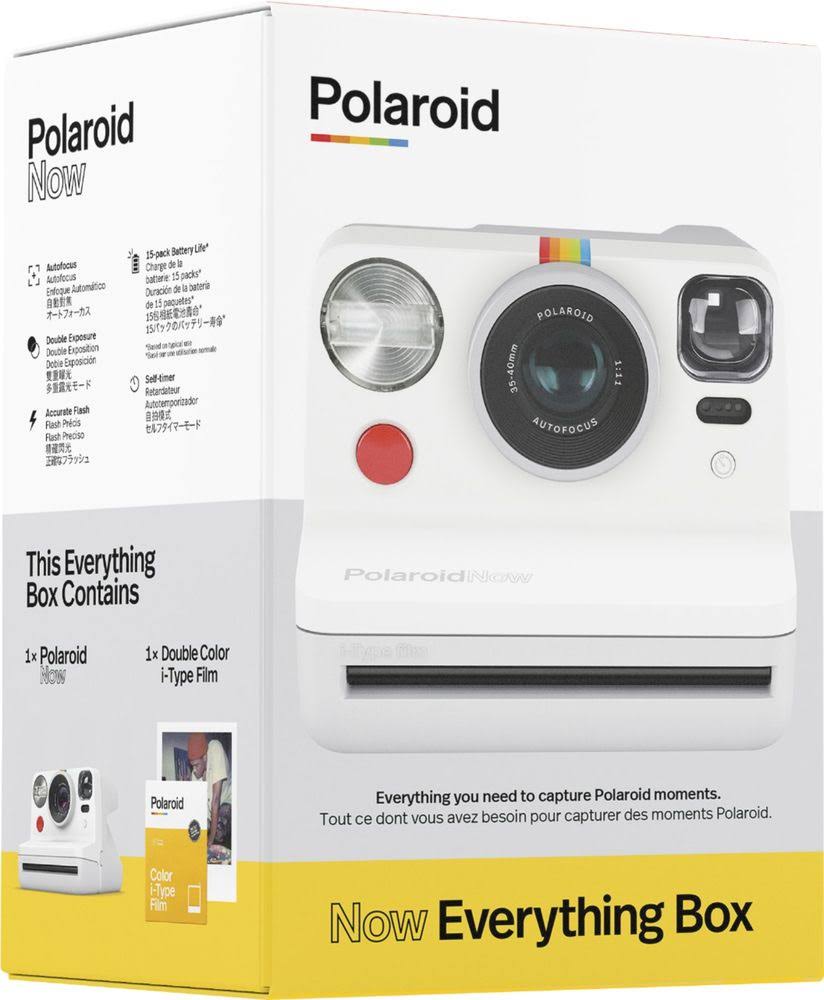 White Instant Camera with Lens S7122