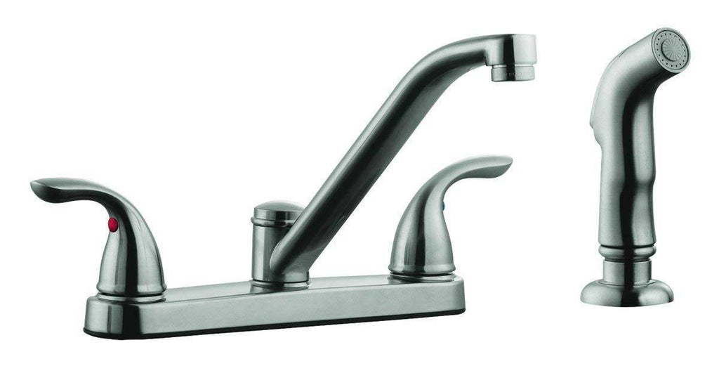 Satin Nickel Kitchen Faucet with Sprayer T313773