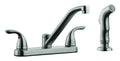 Satin Nickel Kitchen Faucet with Sprayer T313773