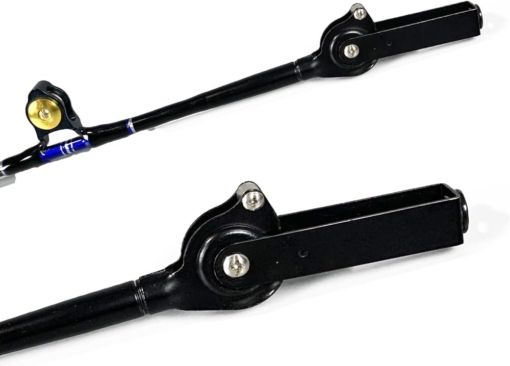 2-Pieces Deep Sea Trolling Fishing Rods with 5+1 Roller Guides O4446