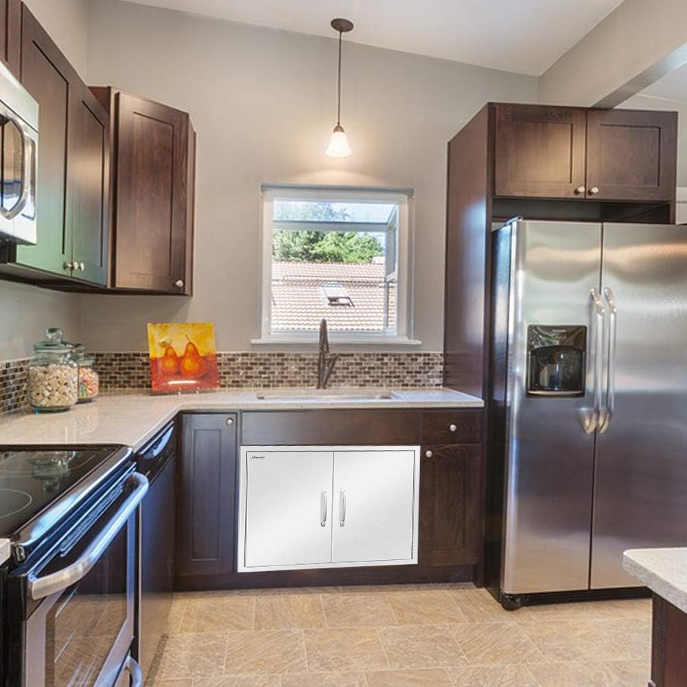 Stainless Steel Double Access Door for Outdoor Kitchen P71179