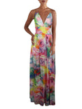Chiffon Pleated Maxi Dress C602764