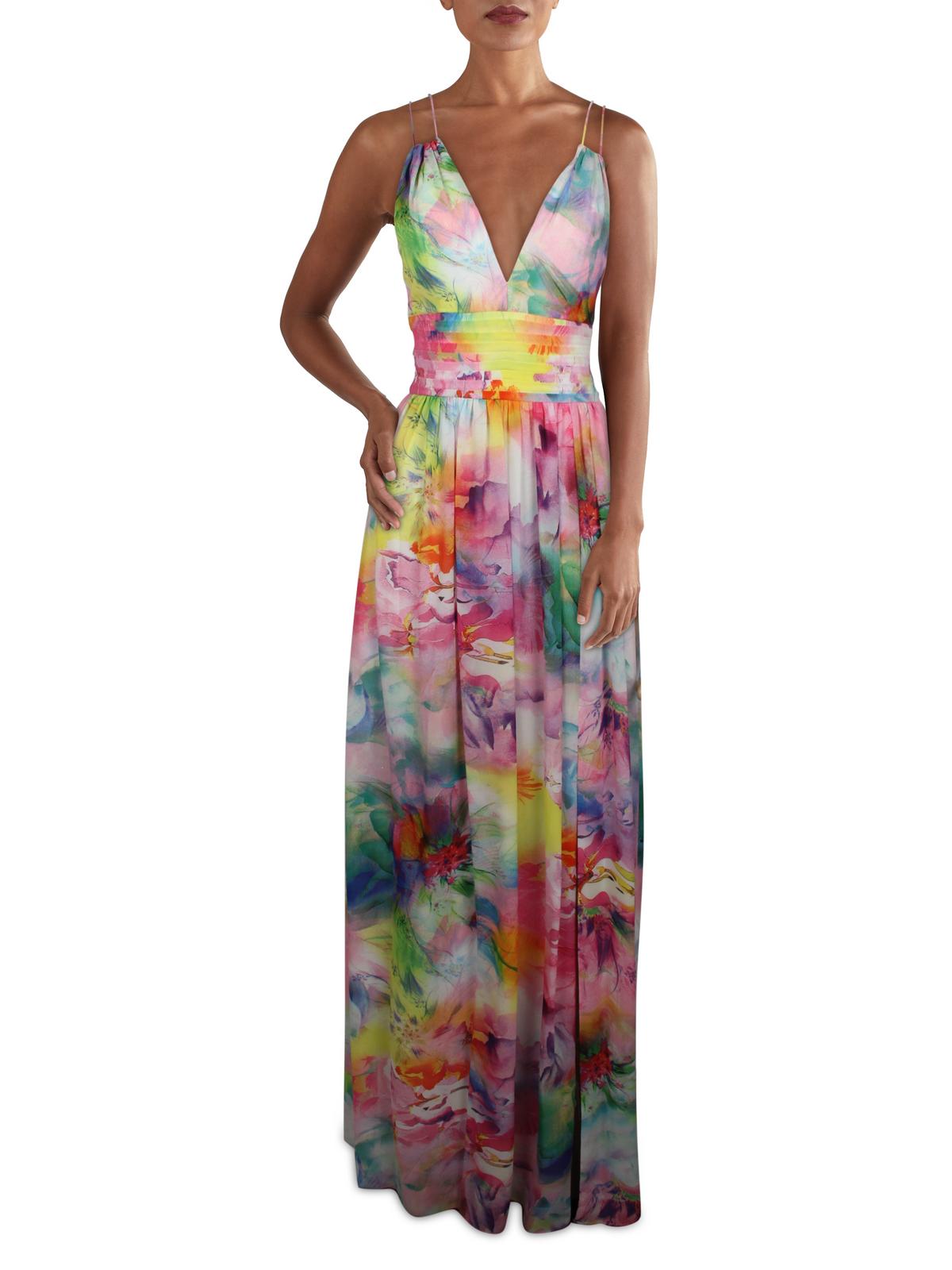 Chiffon Pleated Maxi Dress C602764