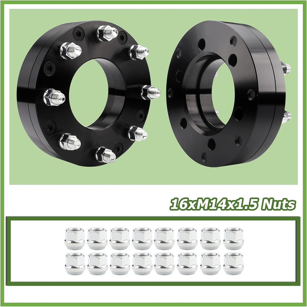 6x139.7mm to 8x165.1mm Wheel Adapters 2 inch 108mm Hub Bore 14x1.5 Thread Pitch J999
