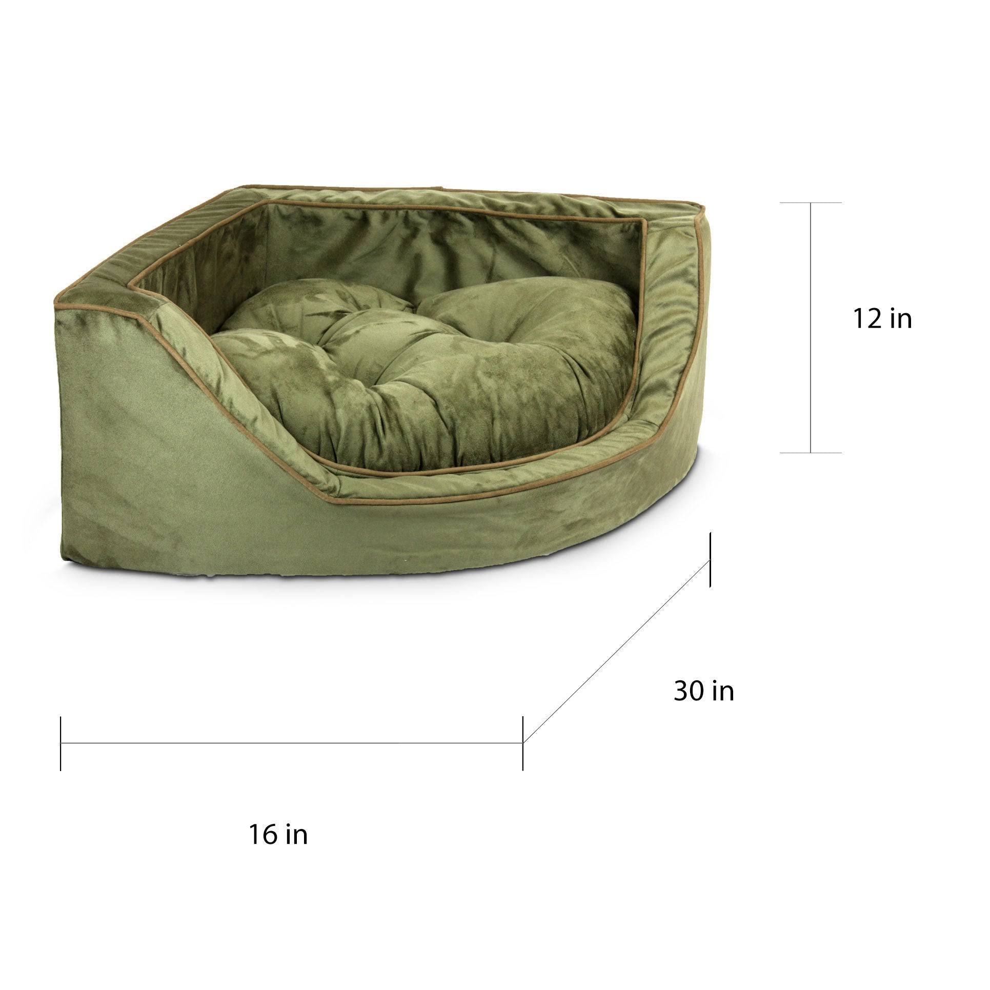 Small Red Corner Pet Bed F792