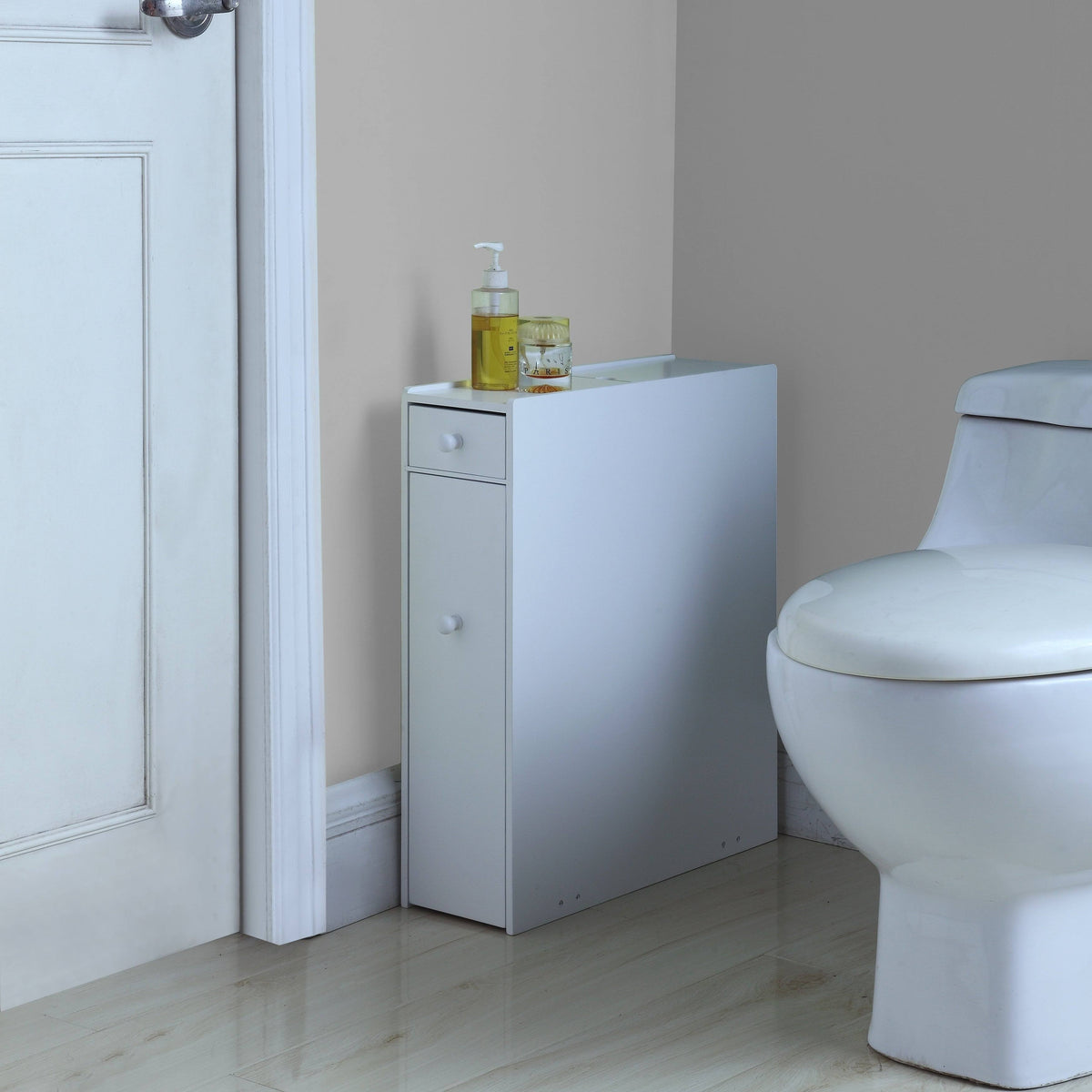 Black Bathroom Floor Cabinet P692998