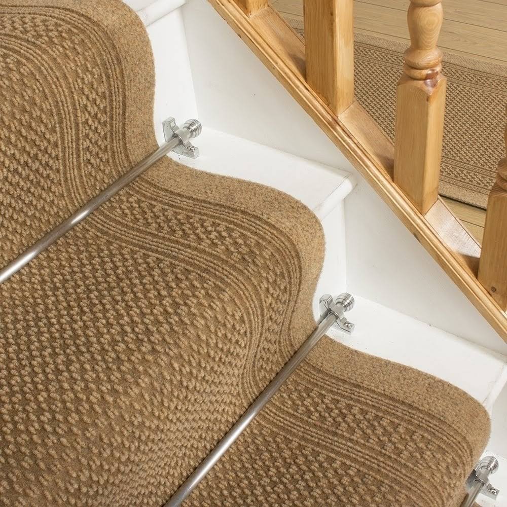 Aztec Beige Stair Carpet Runner, 31 foot D134