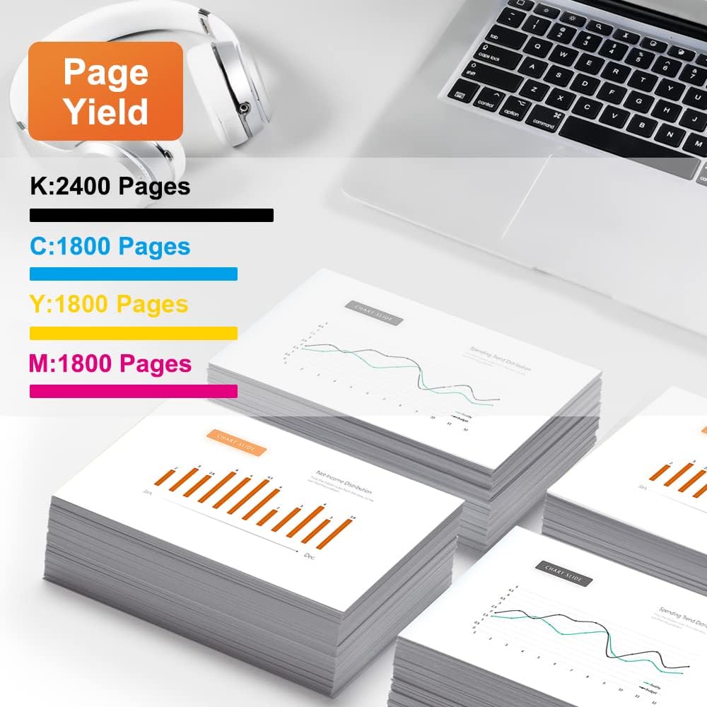 4 Packs Toner Cartridge V777363