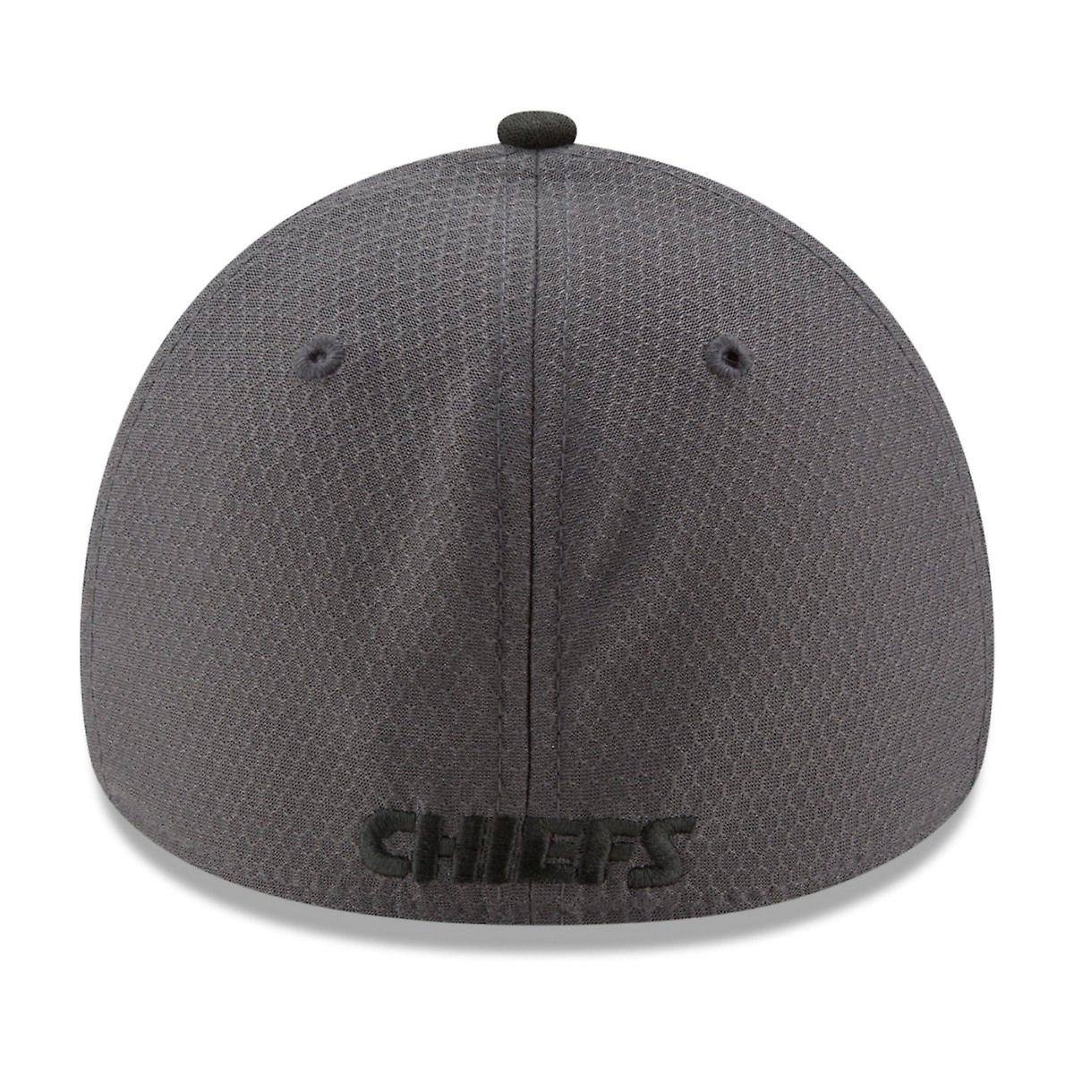 Graphite Kansas City Chiefs 39THIRTY Flex Hat Extra Large H690