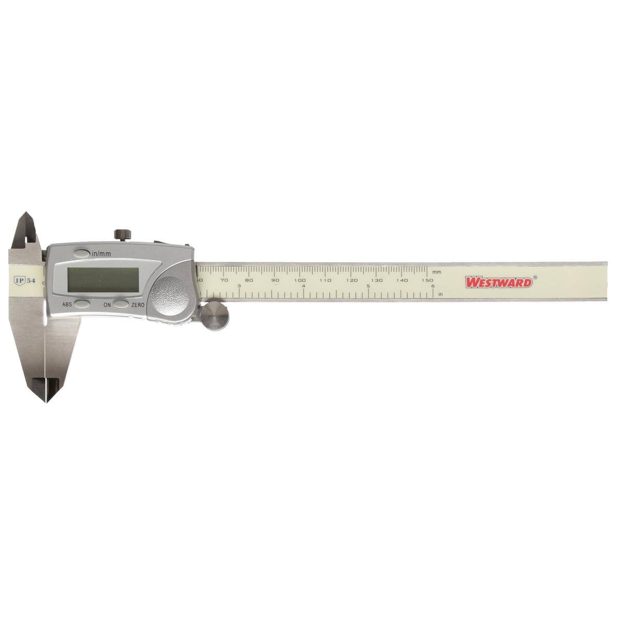 Digital Caliper, 0-6 In, Oil Resistant X89050