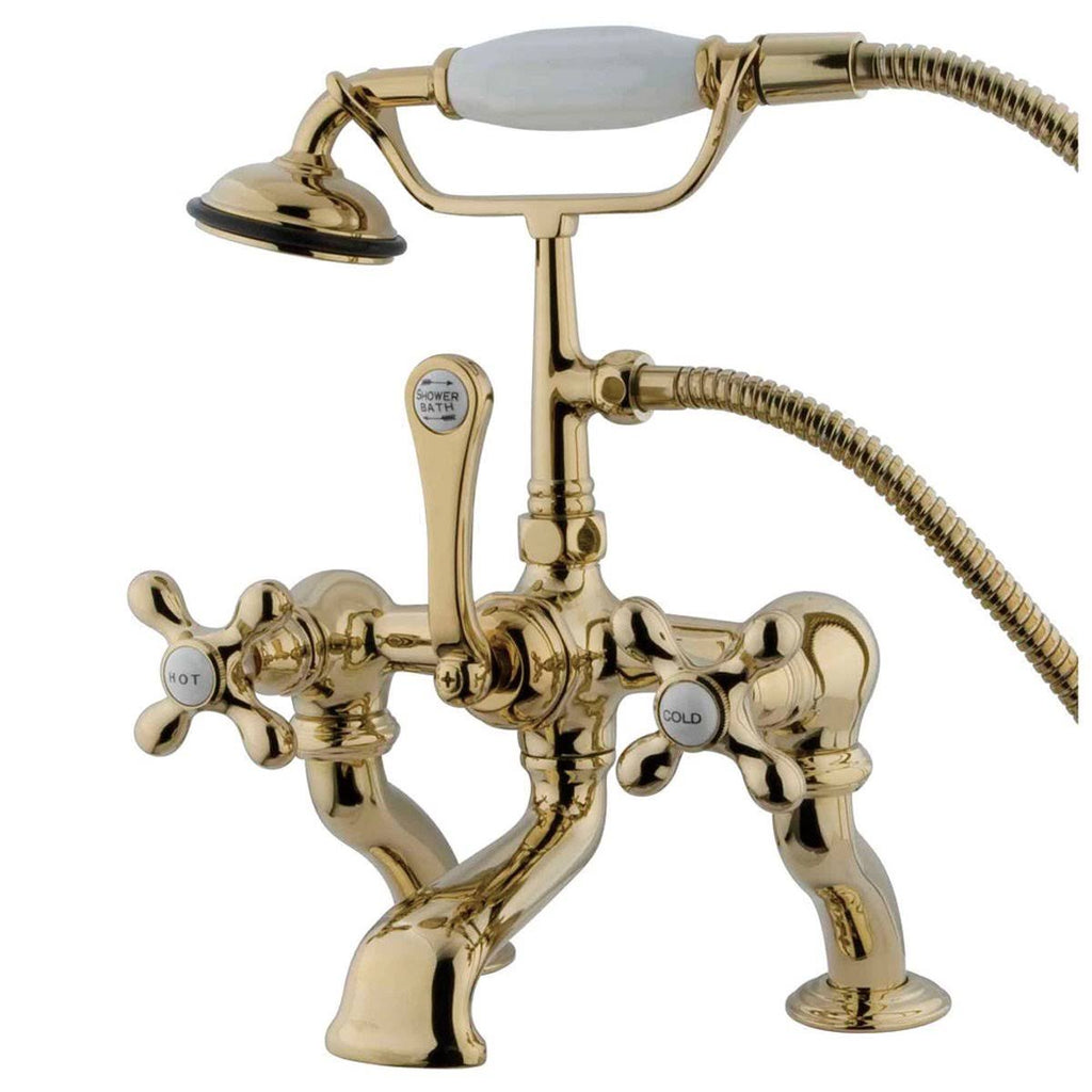 Vintage Deck Mount Tub Filler with Hand Shower, Oil Rubbed Bronze N722897